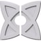 Ekena Millwork Cosmo Architectural Grde PVC Contemporary Ceiling Medallion, Two Piece, 12"OD x 3"ID x 4 1/2"C x 1"P CMP12CM2-03000 - alternate 1